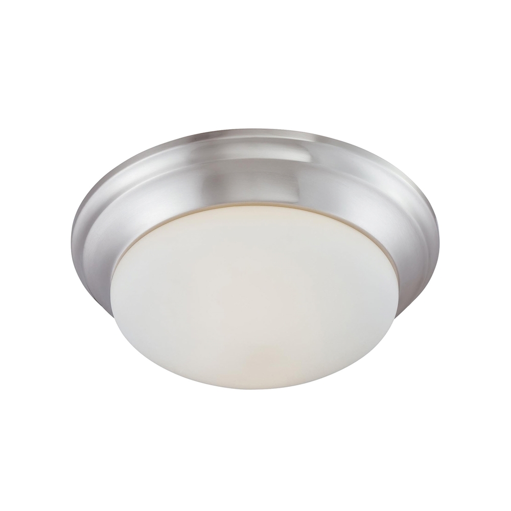 Thomas - Ceiling Essentials 15&#39;&#39; Wide 2-Light Flush Mount - Brushed Nickel