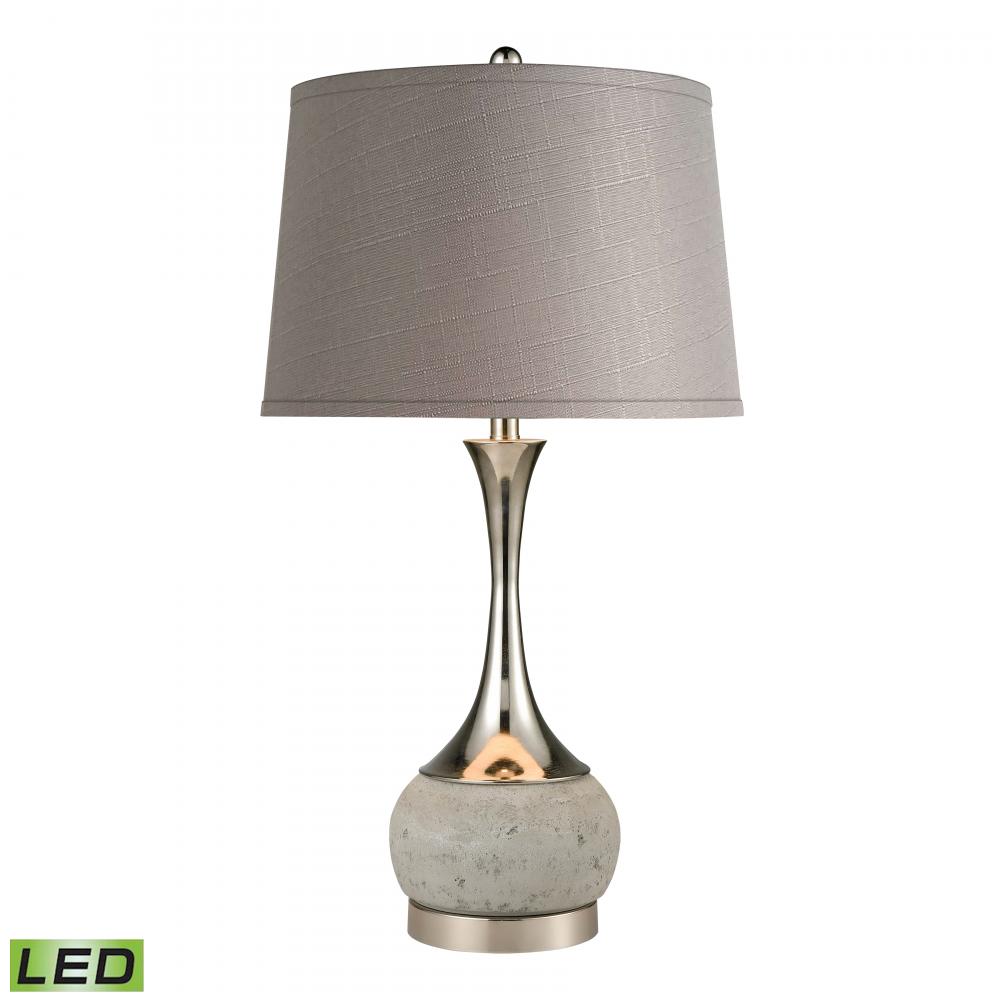 Septon 29&#39;&#39; High 1-Light Table Lamp - Polished Concrete - Includes LED Bulb