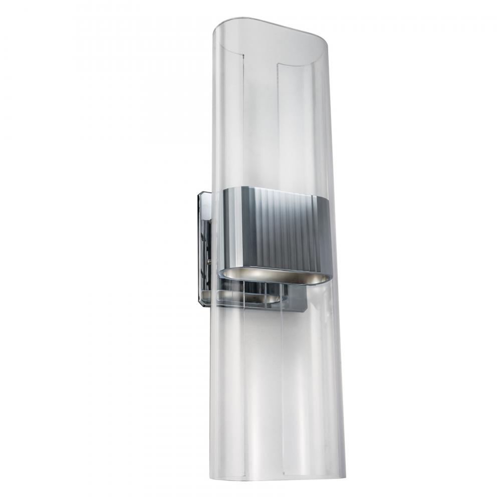 Gem 17&#39;&#39; High Integrated LED Sconce - Chrome