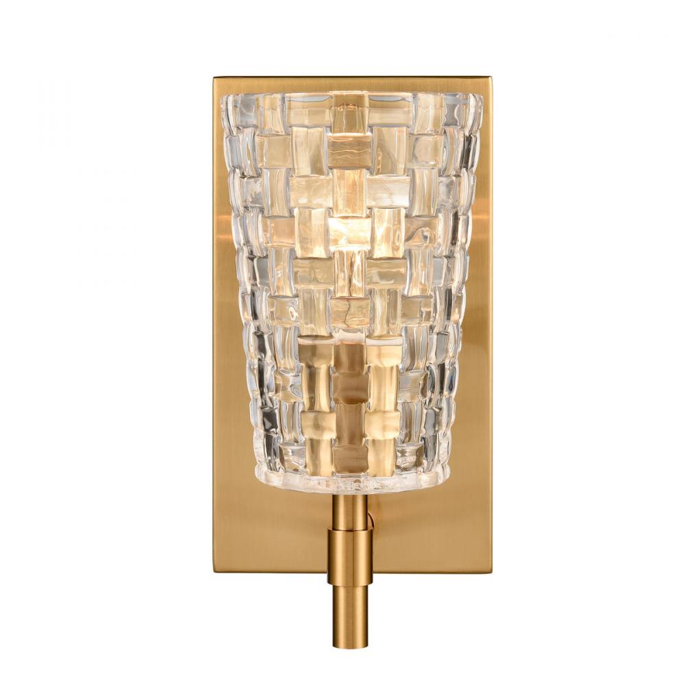 Lightweave 4.75&#39;&#39; Wide 1-Light Vanity Light - Satin Brass