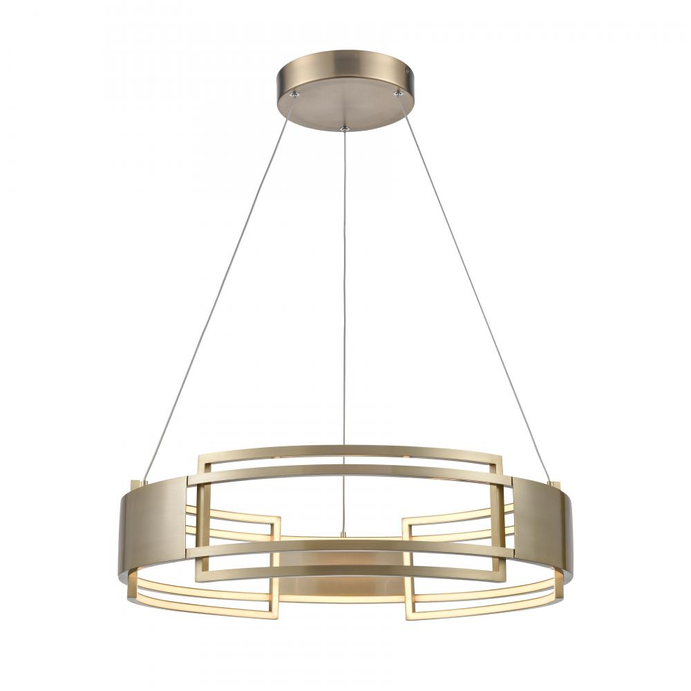 Fashionista 24&#39;&#39; Wide LED Pendant - Bronze