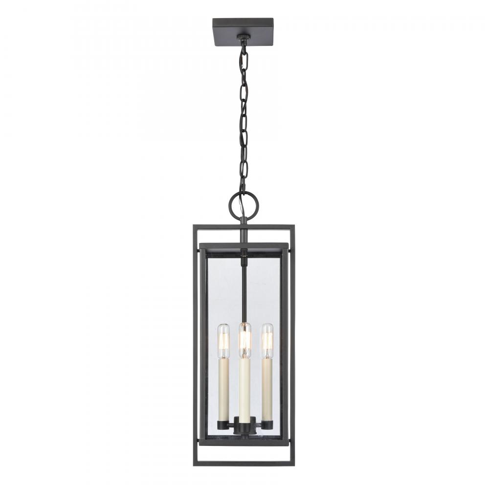 Gladwyn 22.75&#39;&#39; High 3-Light Outdoor Hanging Light - Matte Black