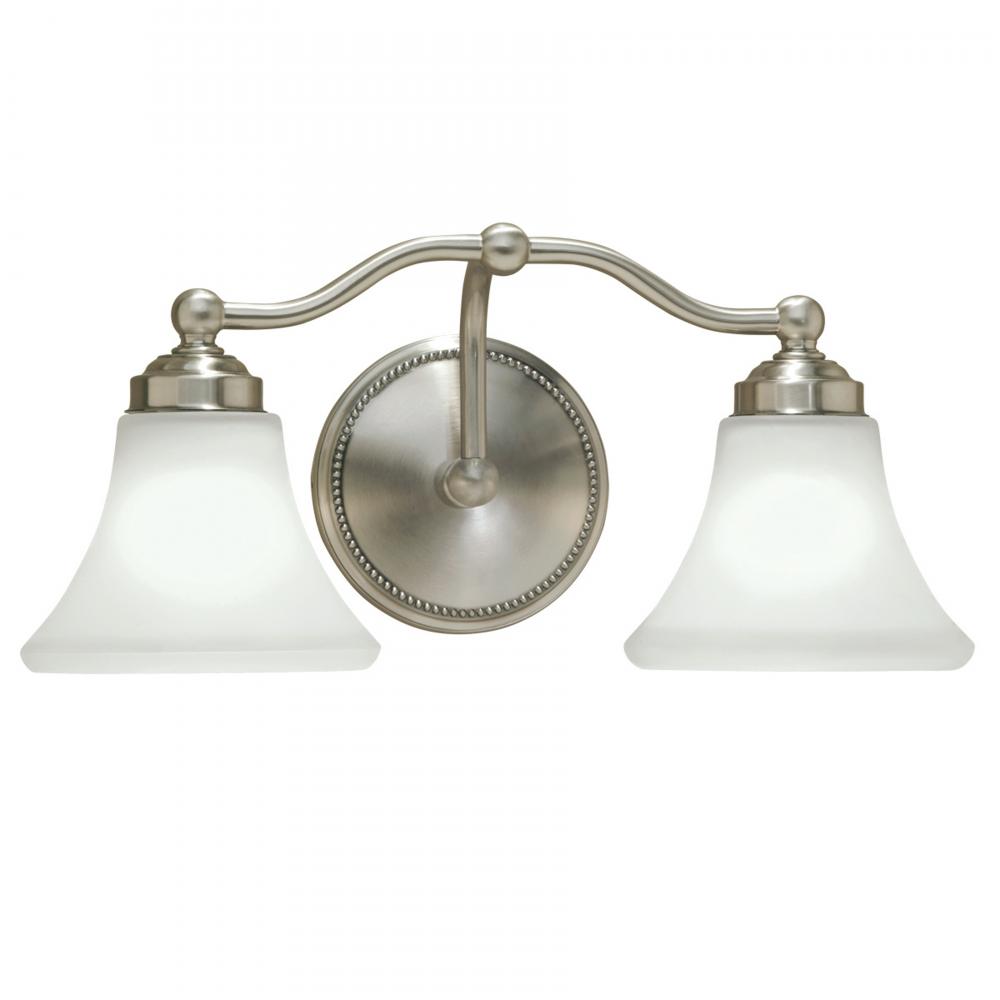 Soleil 17.5&#39;&#39; Wide 2-Light Vanity Light - Brushed Nickel