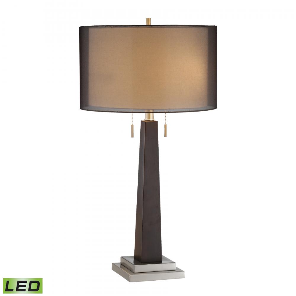 Jaycee 29&#39;&#39; High 2-Light Table Lamp - Black - Includes LED Bulbs