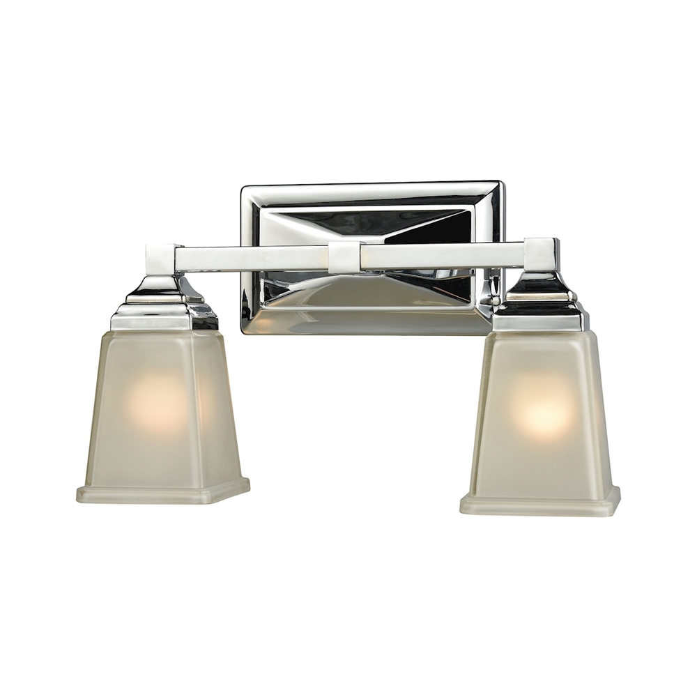 Thomas - Sinclair 15&#39;&#39; Wide 2-Light Vanity Light - Polished Chrome