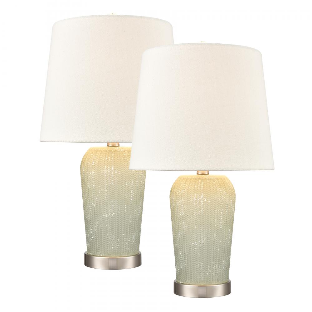 Prosper 21&#39;&#39; High 1-Light Table Lamp - Set of 2 Salted Seafoam