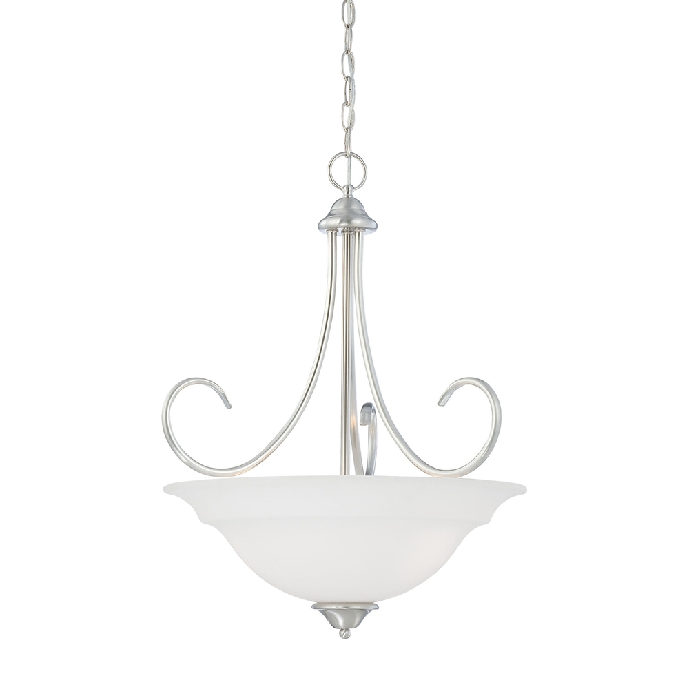 Thomas - Bella 20&#39;&#39; Wide 3-Light Pendant - Brushed Nickel