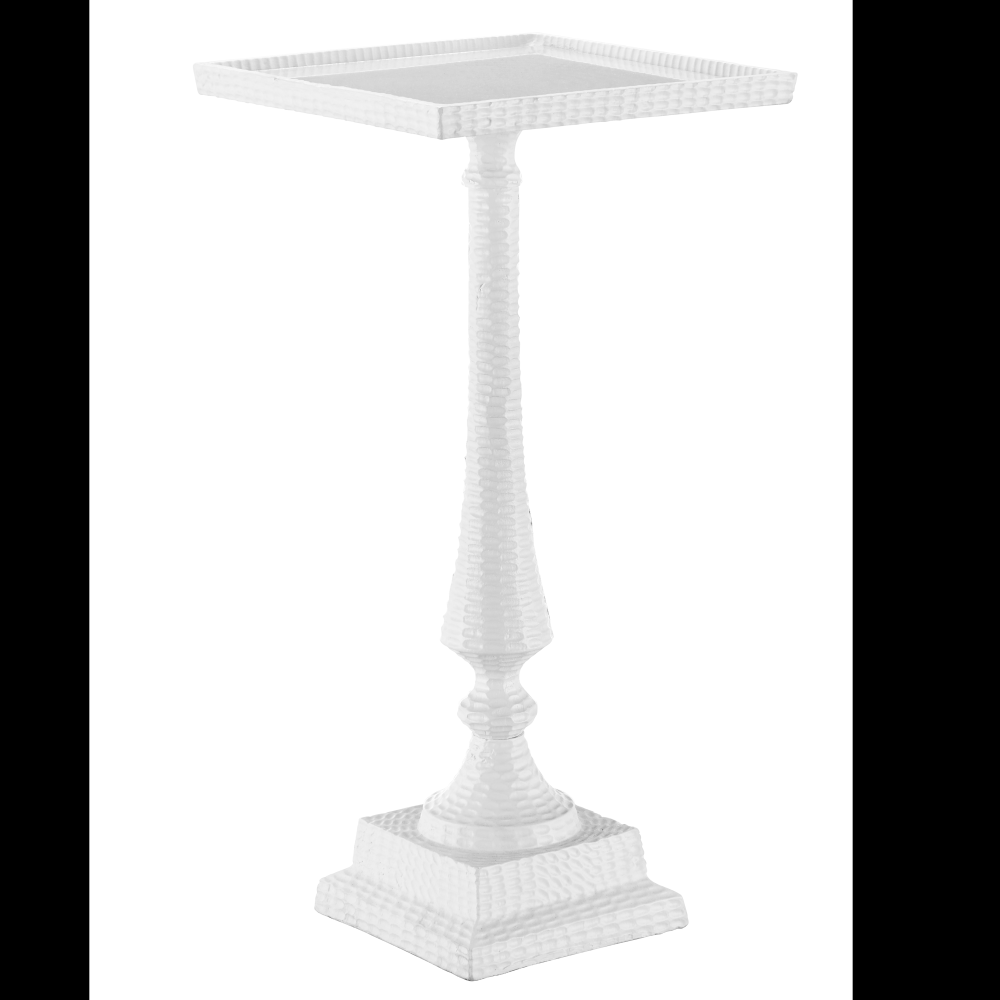 Jena White Accent Table