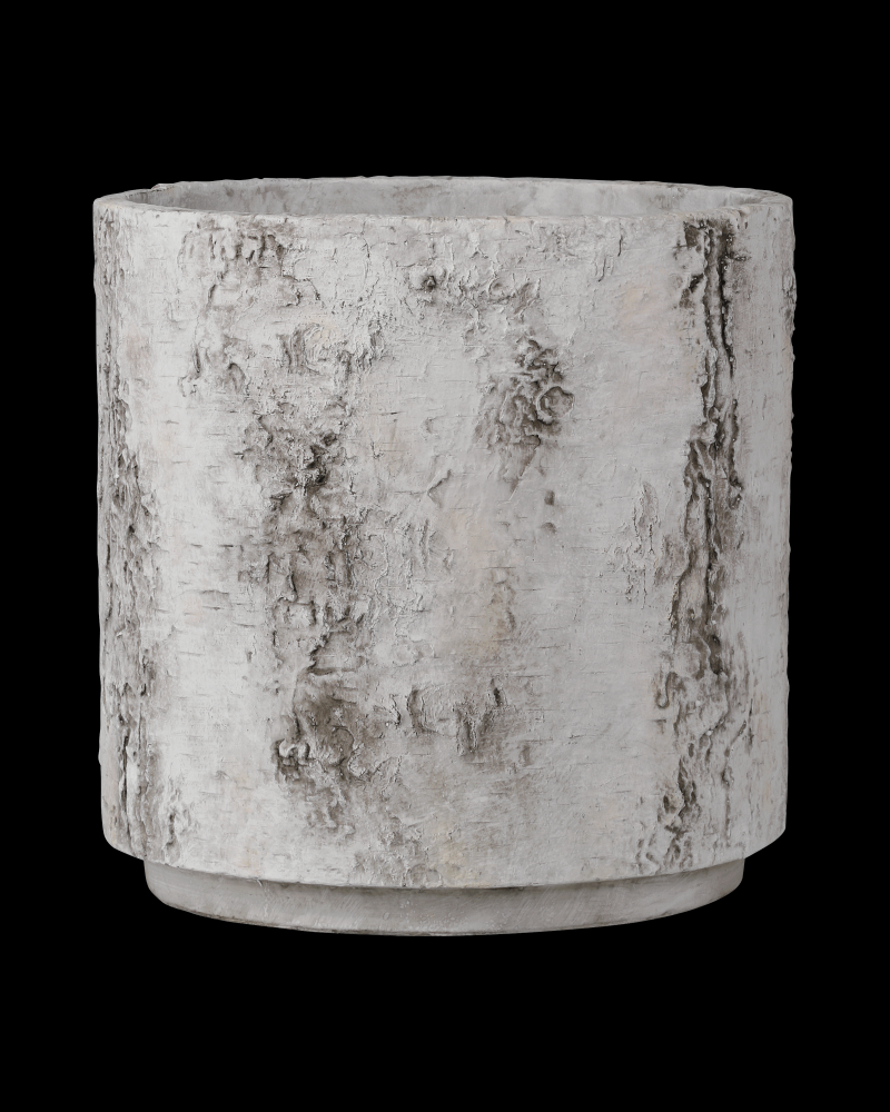 Faux Birch Medium Planter