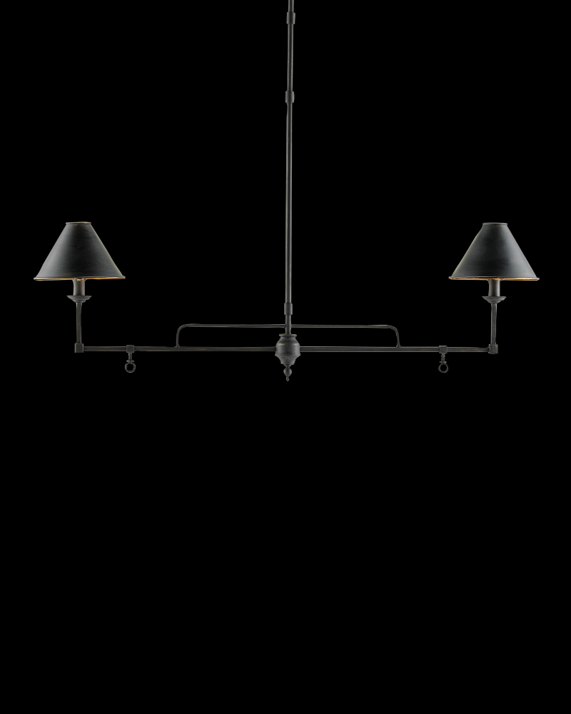 Prosperity Black Rectangular Chandelier