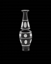 Currey 1200-0386 - De Luca Black & White Vase