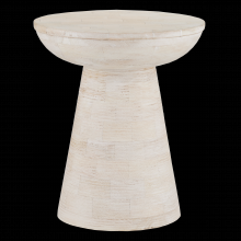 Currey 3000-0236 - Gati Whitewash Accent Table