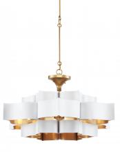 Currey 9000-0857 - Grand Lotus Large White Chande