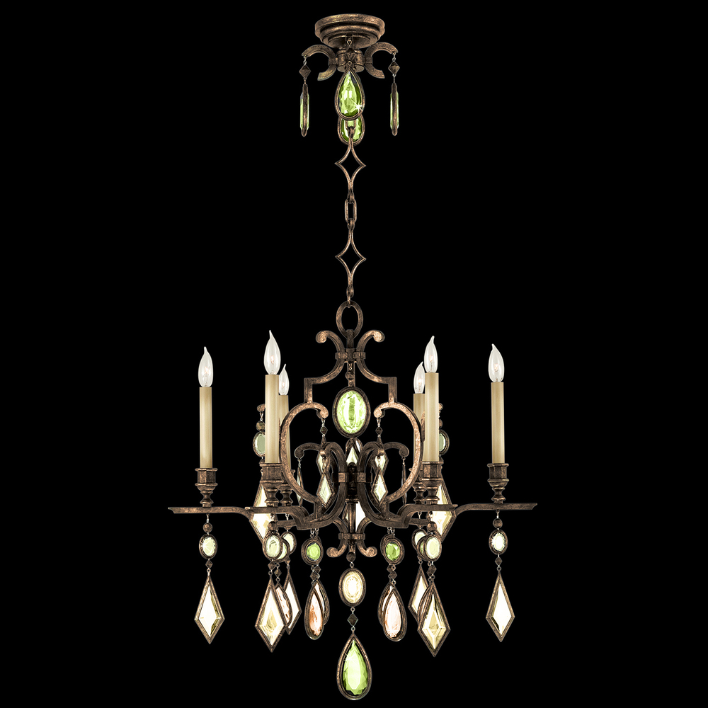 Encased Gems 29&#34;W Round Chandelier