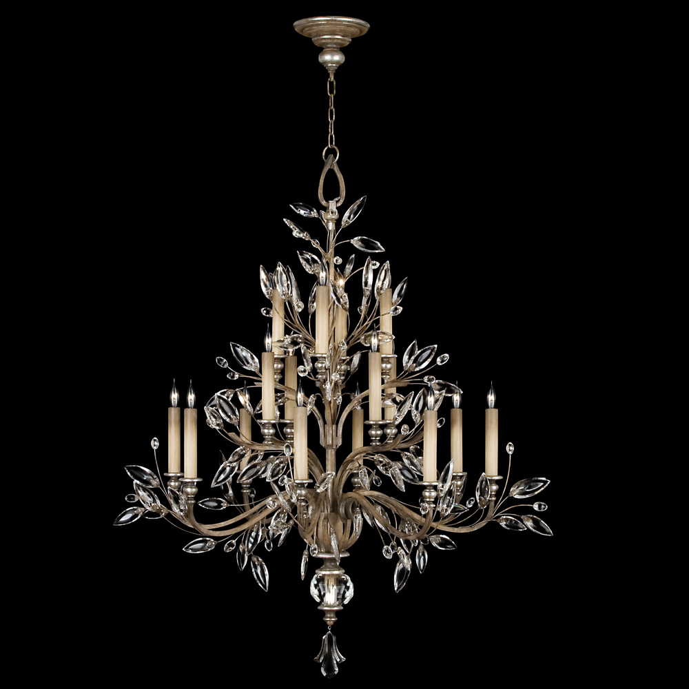 Crystal Laurel 45&#34;W Round Chandelier