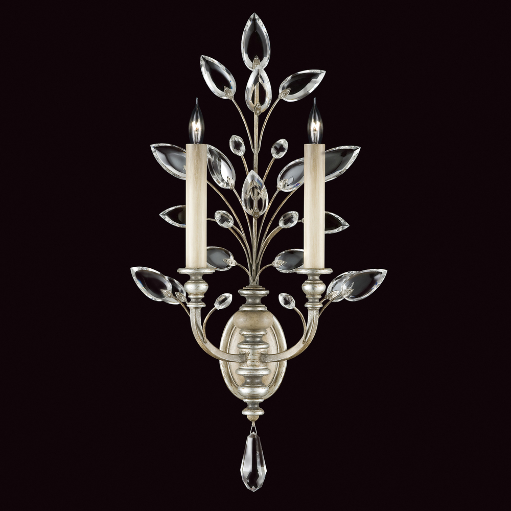 Crystal Laurel 28&#34;H Sconce