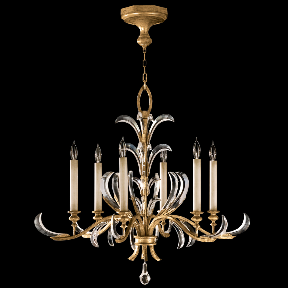 Beveled Arcs 37&#34;W Round Chandelier